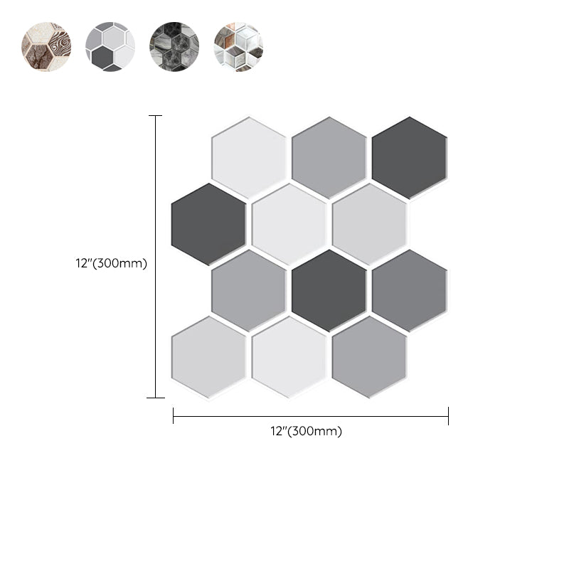BowLift | Mosaic Tiles Wallpaper PVC waterproof for peeling and sticking Mosaic tiles with hexagonal shape