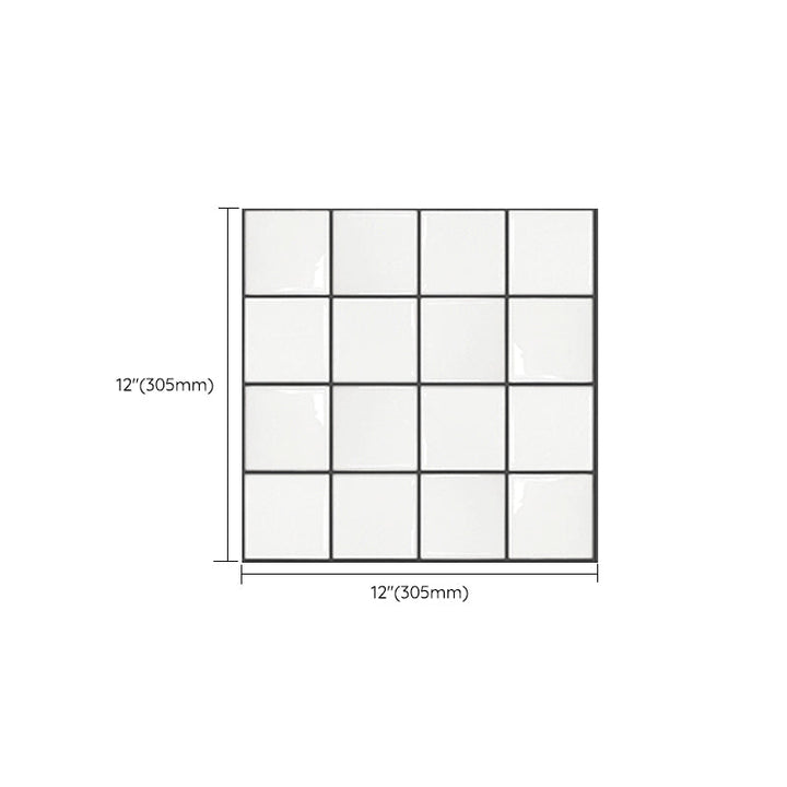 BowLift | Square Peel and Stick Wall Tile PVC Waterproof Mosaic Tiles Wallpaper