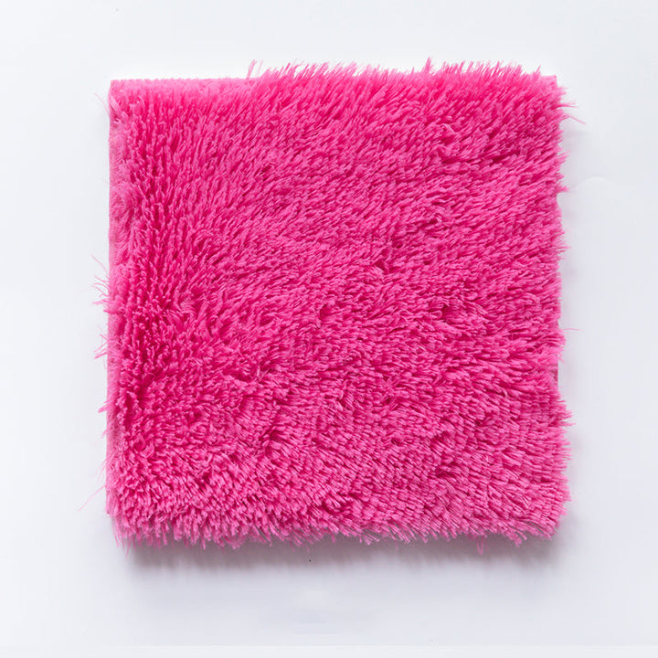 BowLift | Basic carpet tiles solid color long pile square bedroom carpet tiles