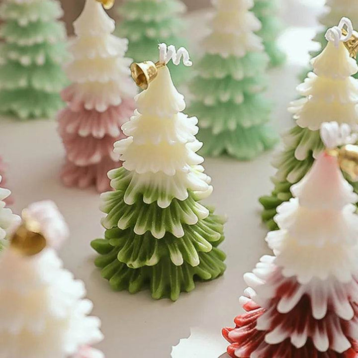 BowLift | Merry Christmas Candle 3D Xmas Tree Shaped Aromatherapy Candles Ornaments Navidad New Year Party Home Decor Xmas Gift