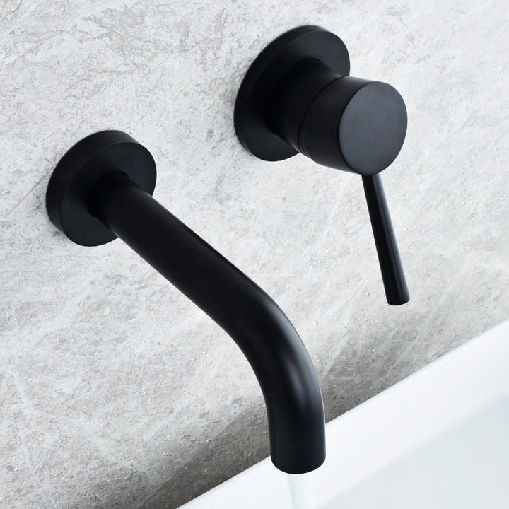 BowLift | Wall-mounted Bronze Bathtub Filler Double Handles Bathtub Spout Bathtub Faucet Trim