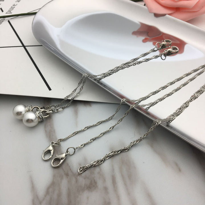 Elegant Necklace with Pearl Pendants Bowlift