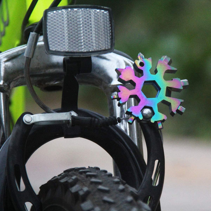 BowLift | Snowflake - MultiTool 18-in-1 Stainless Steel Portable for Outdoor Adventures