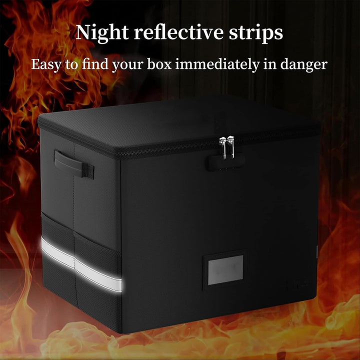 BowLift | Fireproof Record Storage Case – Waterproof Organizer for 150+ 12-Inch Records – Arcion