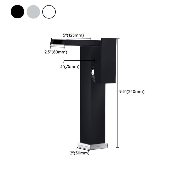 BowLift | Basin faucet lever handle waterfall outlet bathroom fixture