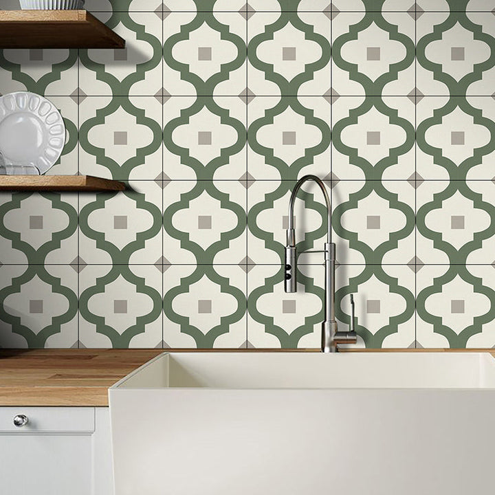 BowLift | Field tile wallpaper square PVC removable and adhesive back tile