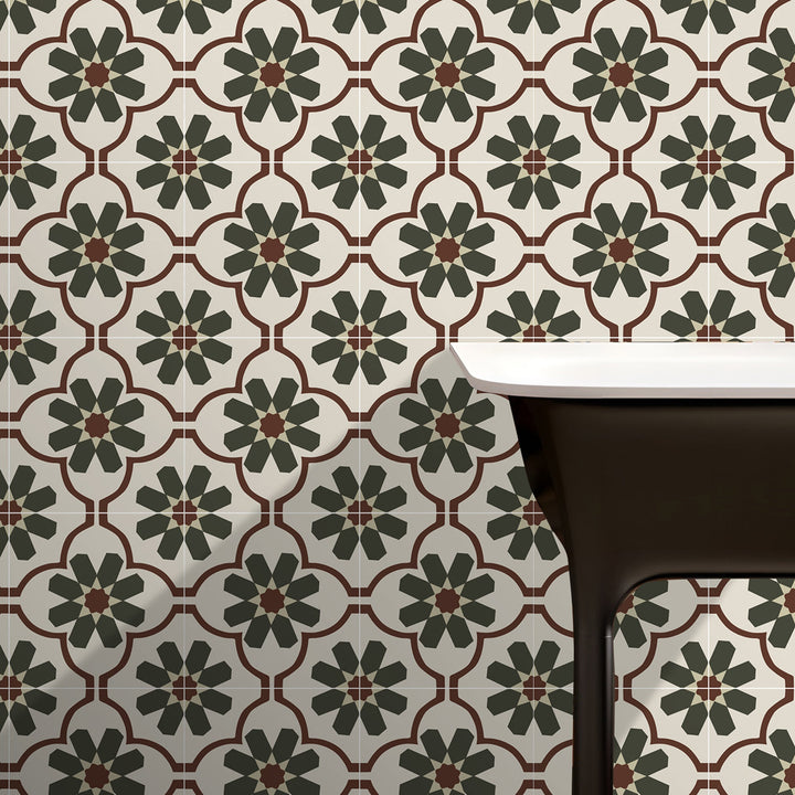 BowLift | Single Tile Wallpaper Square PVC Peel & Stick Field Tile with Waterproof