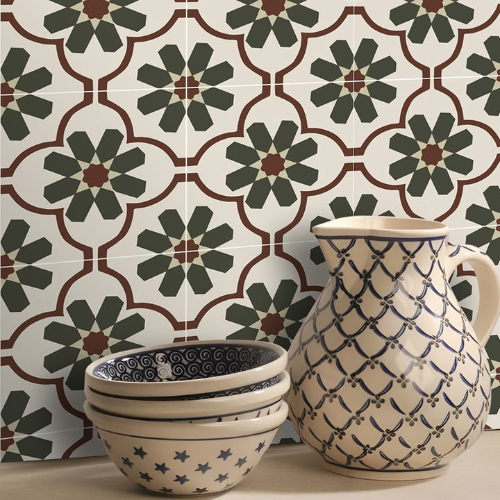 BowLift | Single Tile Wallpaper Square PVC Peel & Stick Field Tile with Waterproof