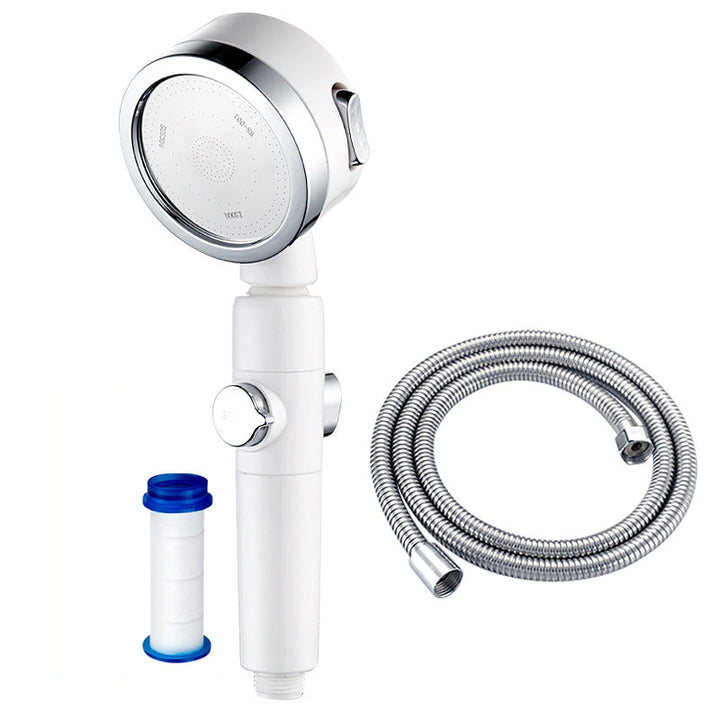 BowLift | Modern Shower Head Adjustable Spray Pattern Rotatable Round Hand Shower