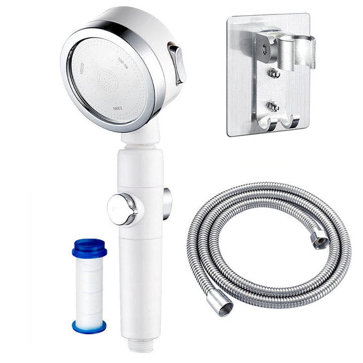 BowLift | Modern Showerhead Adjustable Spray Pattern Rotatable Round Handheld Showerhead