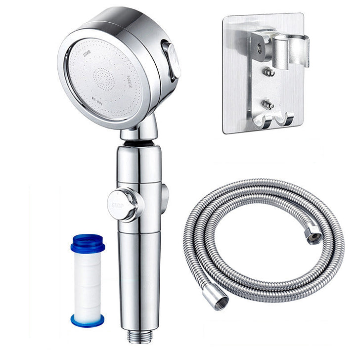 BowLift | Modern Showerhead Adjustable Spray Pattern Rotatable Round Handheld Showerhead