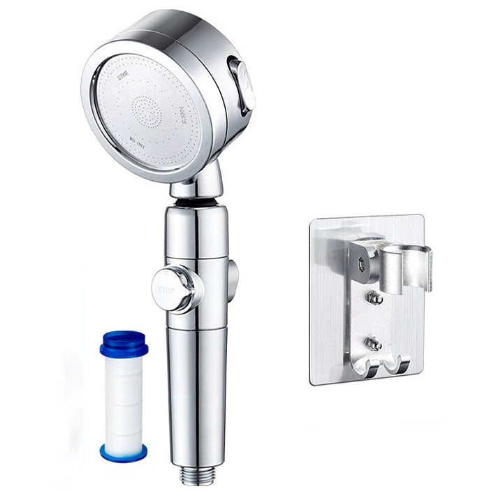 BowLift | Modern Showerhead Adjustable Spray Pattern Rotatable Round Handheld Showerhead