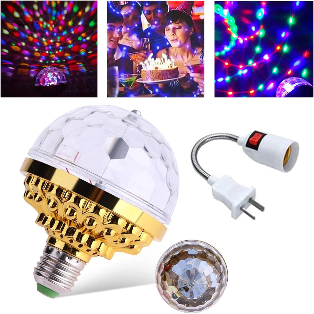 DiscoSpin LED Party Lamp – Rotating RGB Ambient Lighting 3W | Bowlift