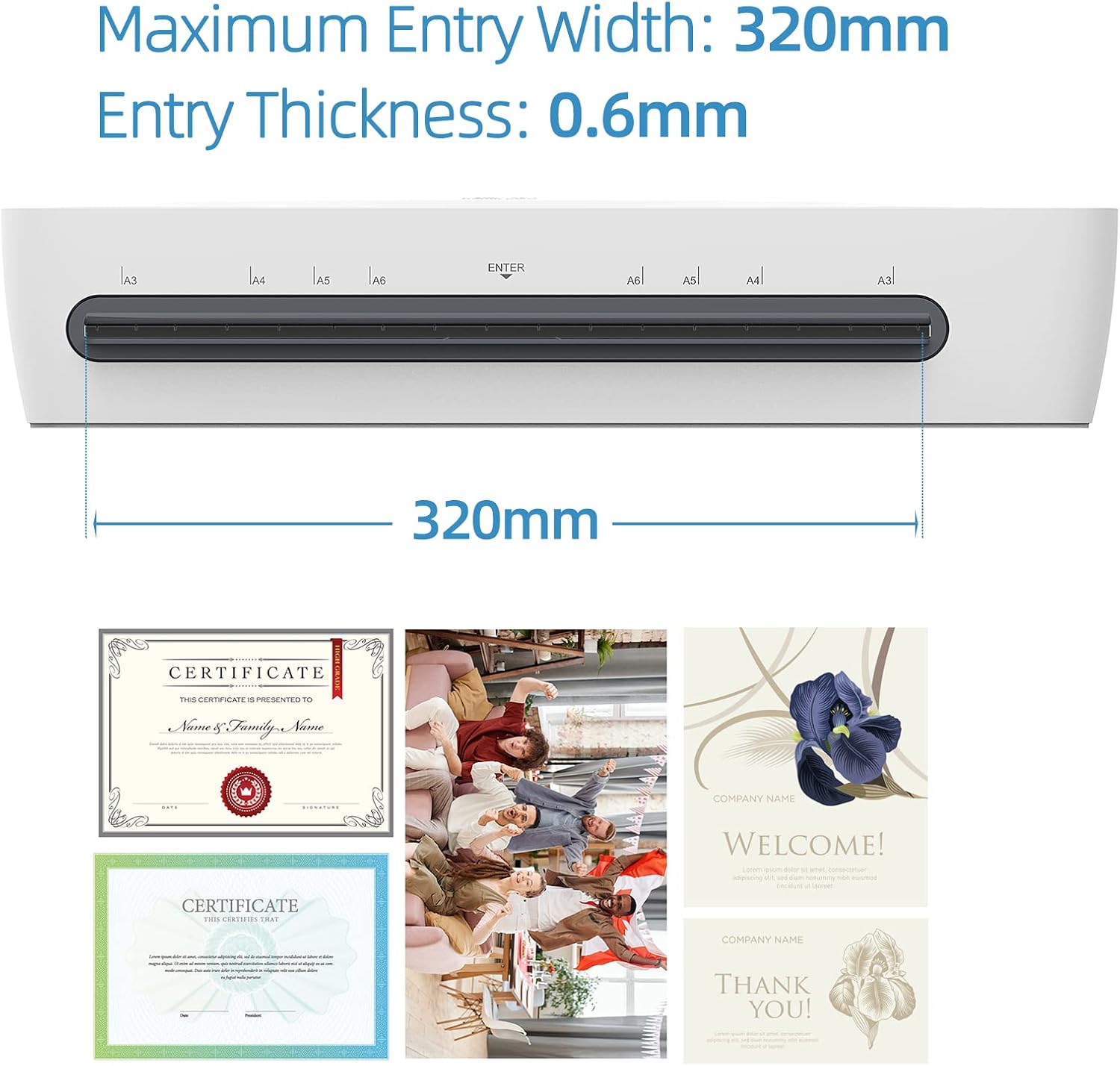 BowLift | A3 Desktop Laminator Set with Hot & Cold Modes and 6-in-1 Functions – Lexaro