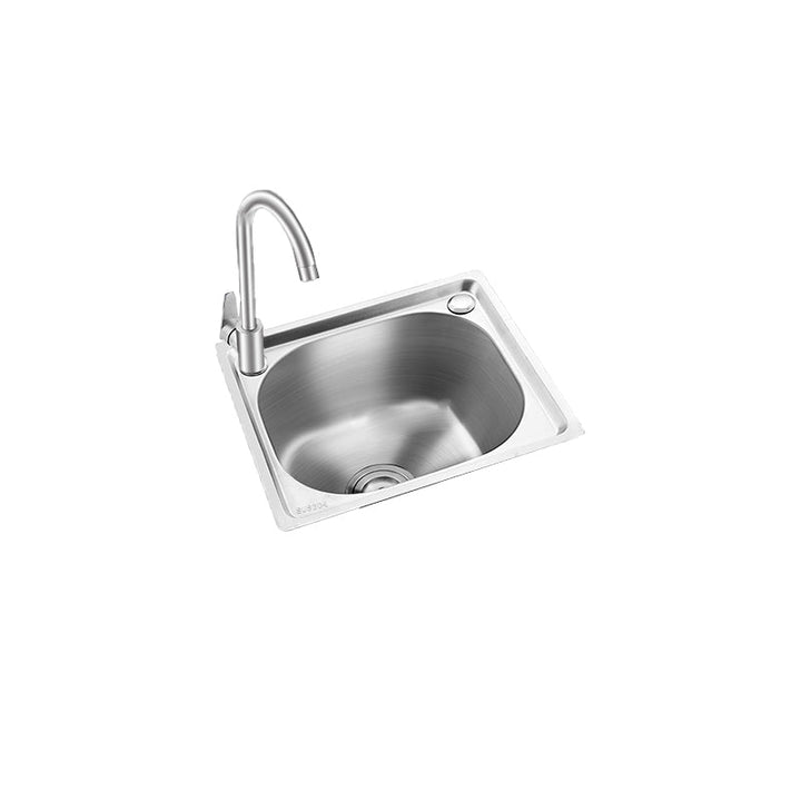 BowLift | Modern Bar Prep Mirror Stainless Steel with Faucet Workstation Rack