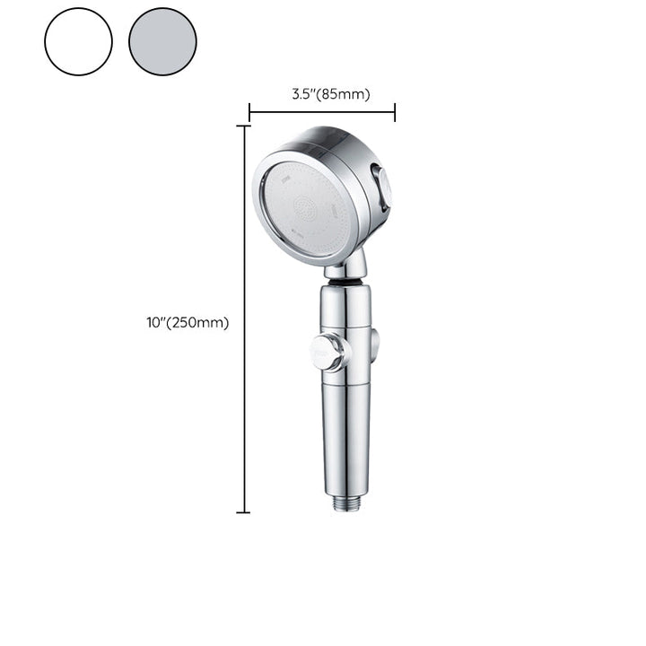 BowLift | Modern Showerhead Adjustable Spray Pattern Rotatable Round Handheld Showerhead