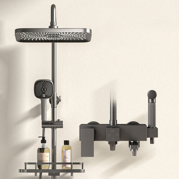 BowLift | Modern Shower Accessories Push Button Showerhead Wall Mounted Shower Combination