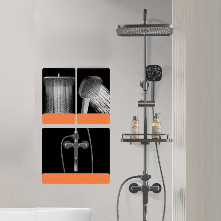 BowLift | Modern shower accessories push-button shower head wall-mounted shower combination