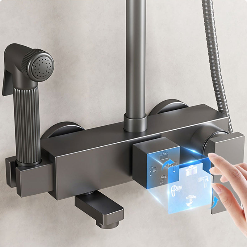 BowLift | Modern shower accessories push-button shower head wall-mounted shower combination