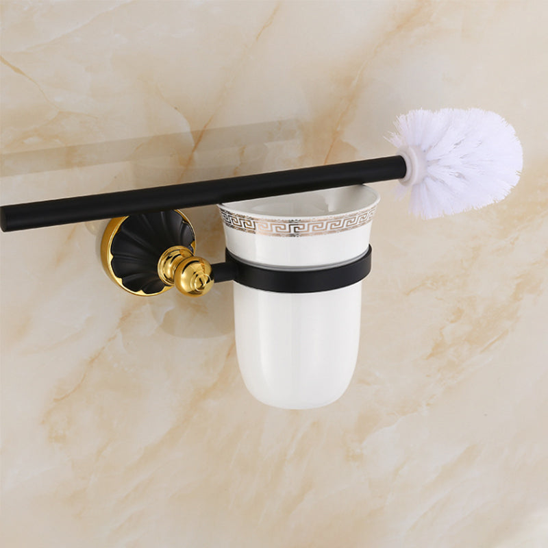 BowLift | Traditional Bathroom Accessories Set Towel Bar Bathroom Shelf Black Bathroom Accessories Set