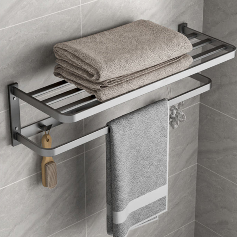 BowLift | Modern gray bathroom hardware set towel rack paper holder bathroom accessory set