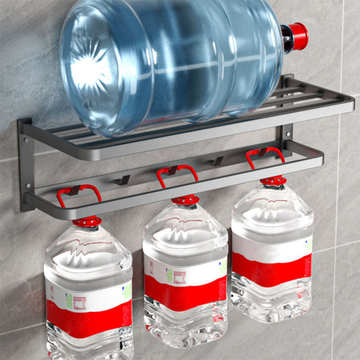 BowLift | Modern gray bathroom hardware set towel rack paper holder bathroom accessory set