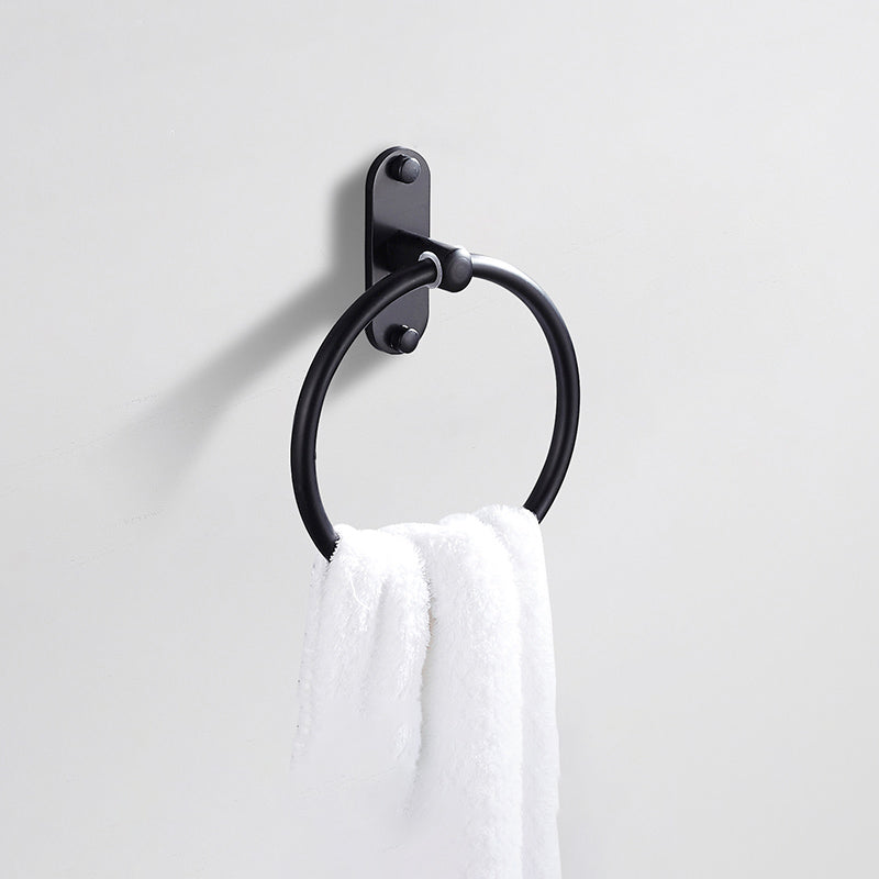 BowLift | Modern Bathroom Accessories Set Black Towel Bar Paper Holder Bathroom Accessories Kit