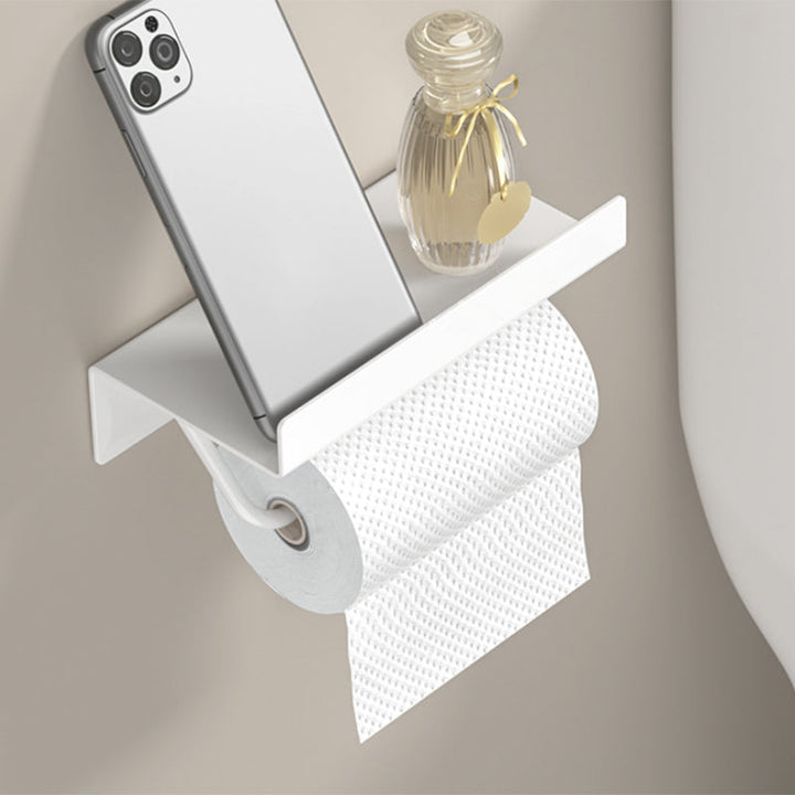 BowLift | Modern White Bathroom Accessories Set Bathroom Shelf Paper Holder Bathroom Accessories Kit