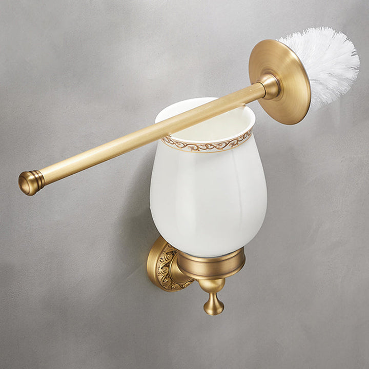 BowLift | Modern Bathroom Accessory Set Paper Holder Bathroom Shelf Gold Bathroom Fittings Set