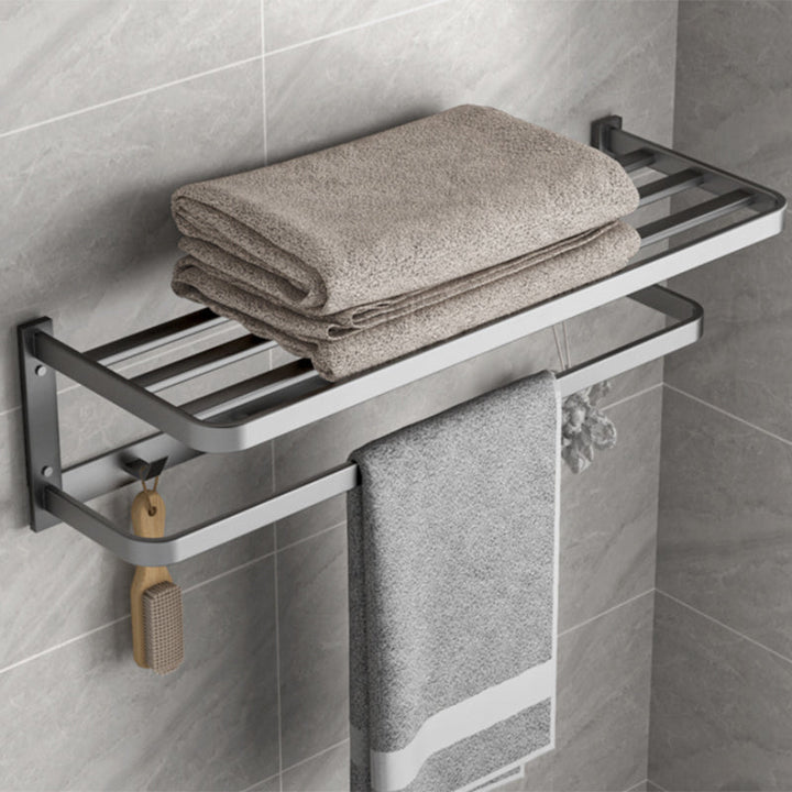 BowLift | Modern Gray Bathroom Accessory Kit Paper Holder Bath Shelf Bathroom Hardware Set