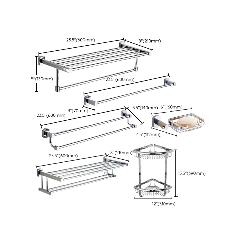 BowLift | Modern Bathroom Accessory Set Paper Holder Towel Bar Stainless Steel Bathroom Set
