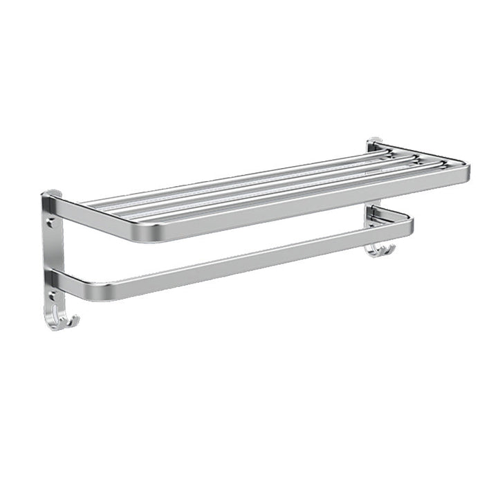 BowLift | 7-piece Bathroom Accessory Set Modern Aluminum Bathroom Set in Silver