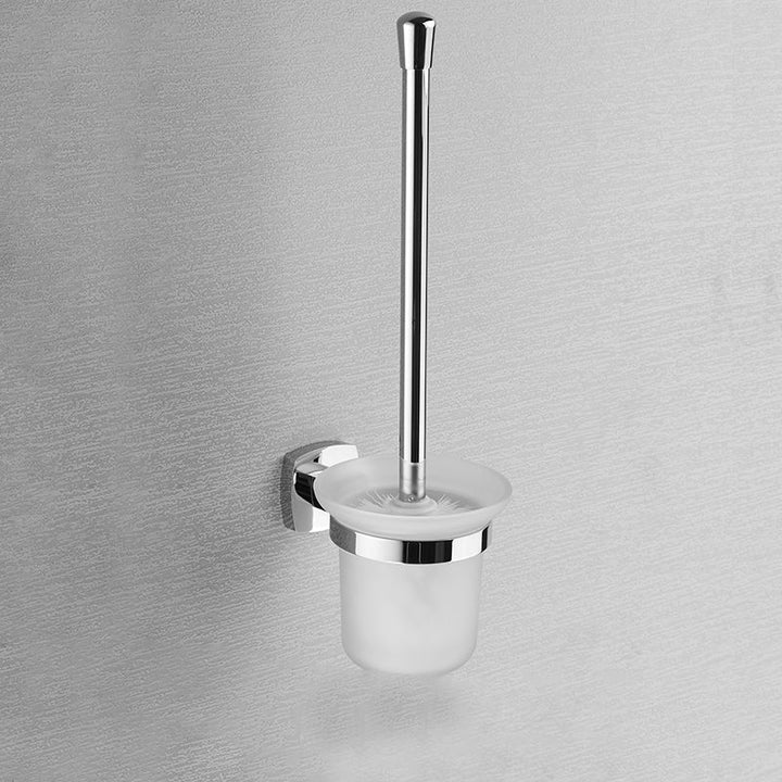 BowLift | Polished Chrome Modernism Bathroom Accessory Set Bath Shelf / Towel Bar / Bathrobe Hook Included