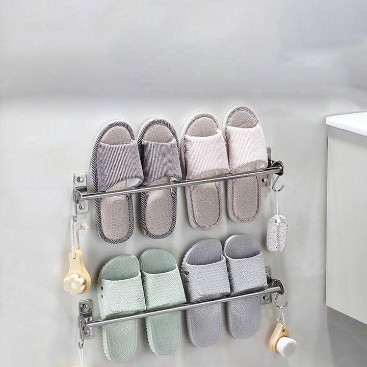 BowLift | 3-piece stainless steel bathroom accessory set Modern chrome object stand