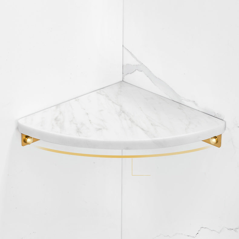 BowLift | 2-piece bathroom fitting set metal and marble bathroom shelf set