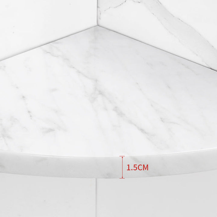 BowLift | 2-piece Bathroom Hardware Set Metal and Marble Bathroom Shelf Set
