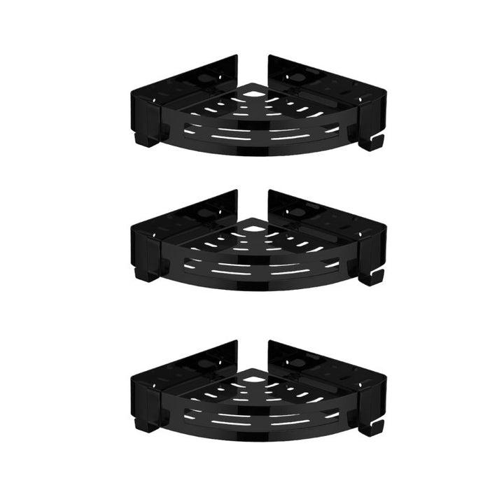 BowLift | Modern Stainless Steel Bathroom Accessory Set Rectangular & Triangle Bathroom Shelf