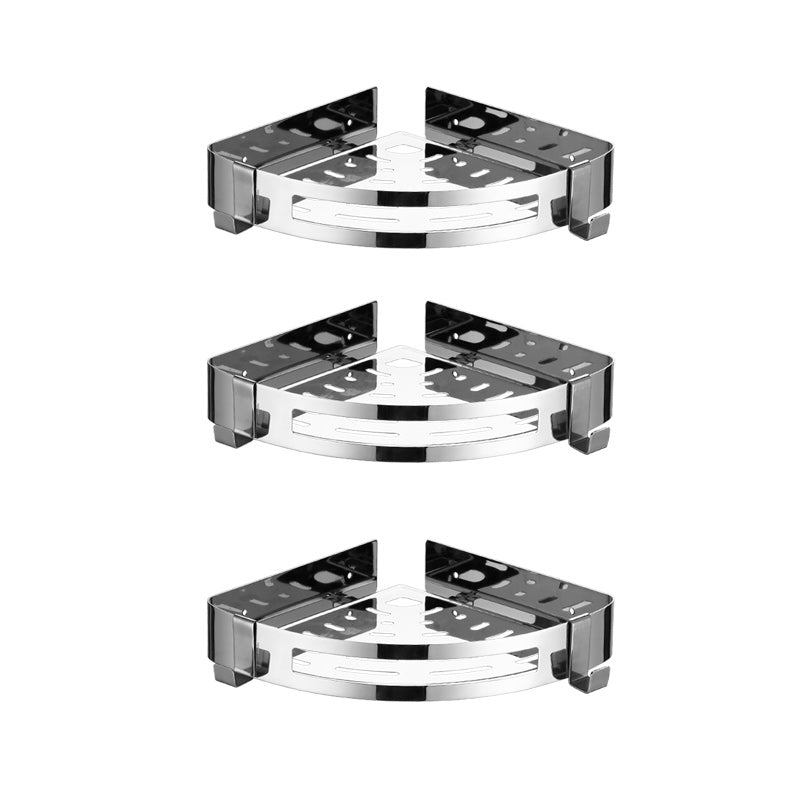 BowLift | Modern Stainless Steel Bathroom Accessory Set Rectangular & Triangle Bathroom Shelf