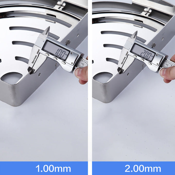 BowLift | Modern Stainless Steel Bathroom Accessory Set Rectangular & Triangle Bathroom Shelf