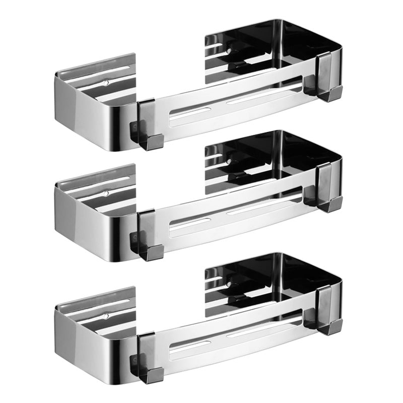 BowLift | Modern Stainless Steel Bathroom Accessory Set Rectangular & Triangle Bathroom Shelf