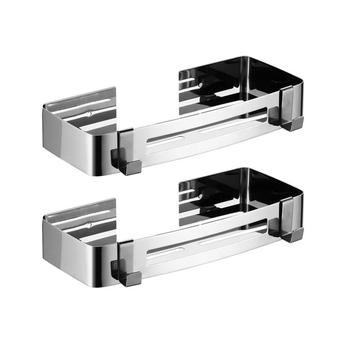 BowLift | Modern Stainless Steel Bathroom Accessory Set Rectangular & Triangle Bathroom Shelf