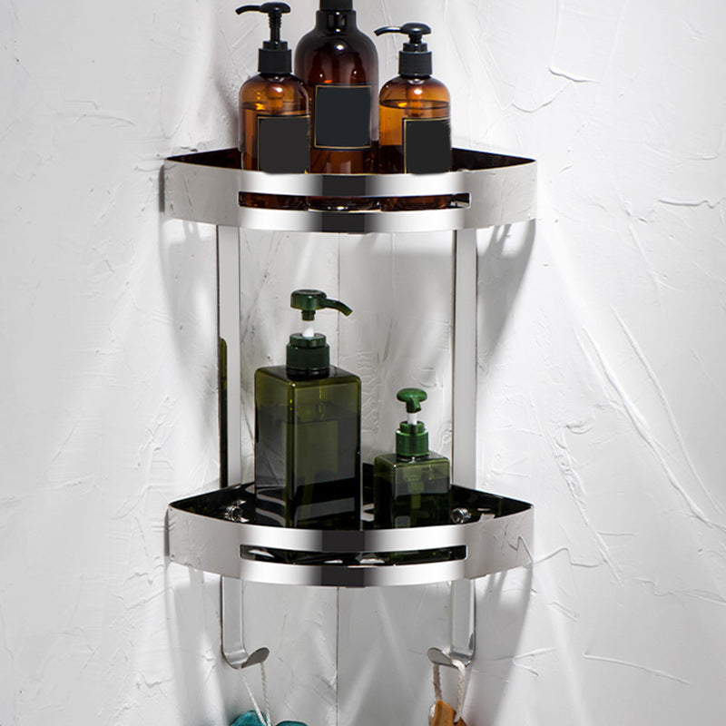 BowLift | Modern Stainless Steel Bathroom Accessory Set Rectangular & Triangle Bathroom Shelf