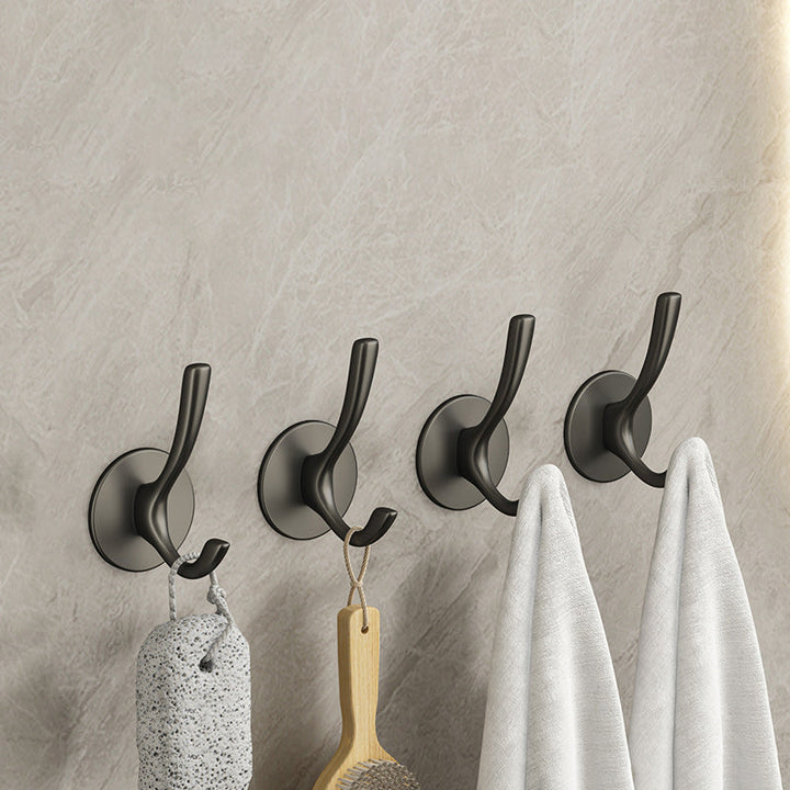 BowLift | 10-piece Bathroom Accessory Set Modern Matte Grey Bathrobe Hooks