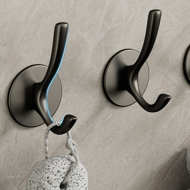 BowLift | 10-piece Bathroom Accessory Set Modern Matte Grey Bathrobe Hooks