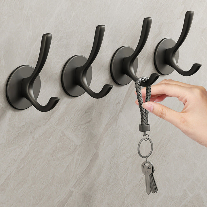 BowLift | 10-piece Bathroom Accessory Set Modern Matte Grey Bathrobe Hooks