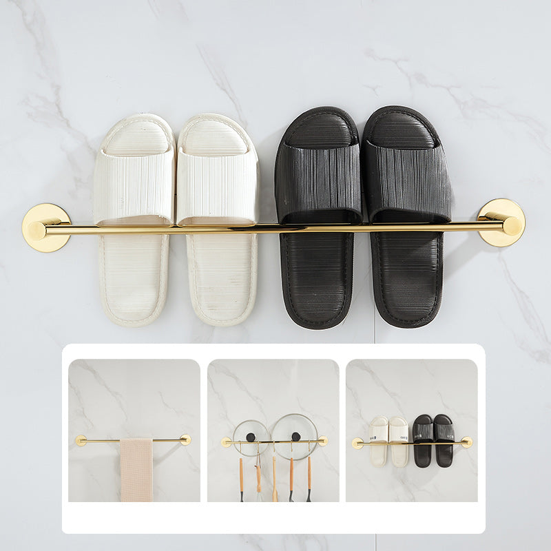 BowLift | 2-piece bathroom accessory set modern stainless steel slipper rack