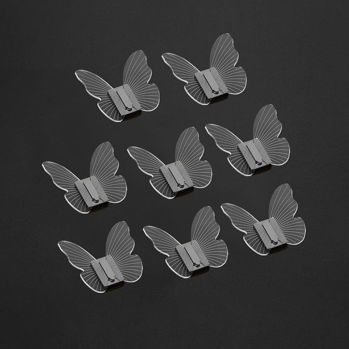 BowLift | Modern Brass Bathroom Accessory Set Acrylic Butterfly Theme Bathrobe Hooks