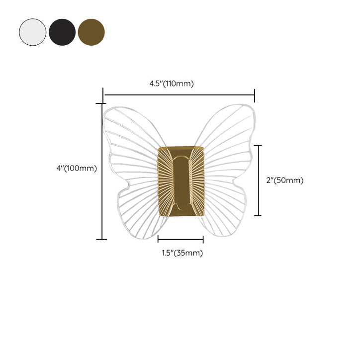 BowLift | Modern Brass Bathroom Accessory Set Acrylic Butterfly Theme Bathrobe Hooks