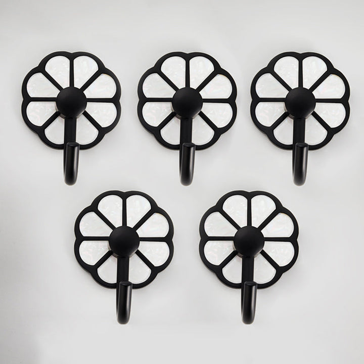 BowLift | Polished 10-piece bathroom accessory set metal corrosion-resistant bathrobe hooks
