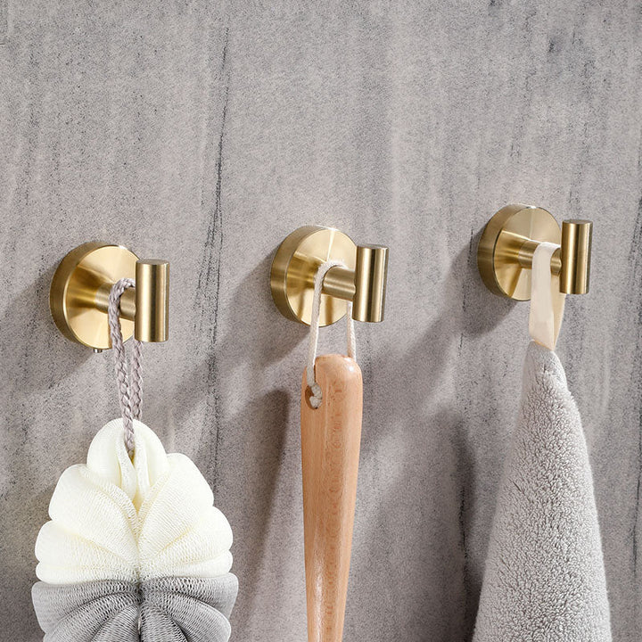 BowLift | Modern Bathroom Accessory Set Metal Coat Hooks in Polished Chrome/Gold